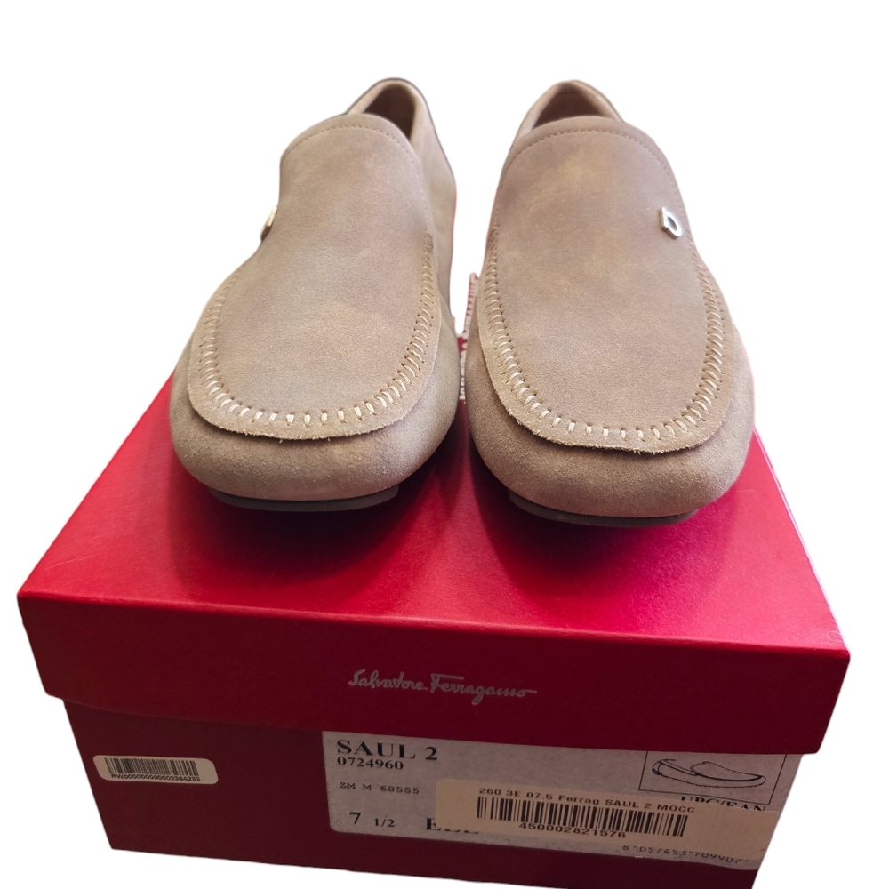 Salvatore Ferragamo Suede Loafers Moccassins - Picture 5 of 11